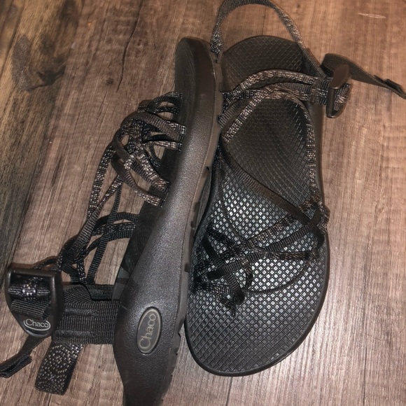 Chaco Shoes - Black lacy Chacos.